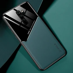 Xiaomi Redmi Note 8 Pro 9s 9s,10s,ソフト携帯電話ケース用の光沢のある合成皮革と背面カバー