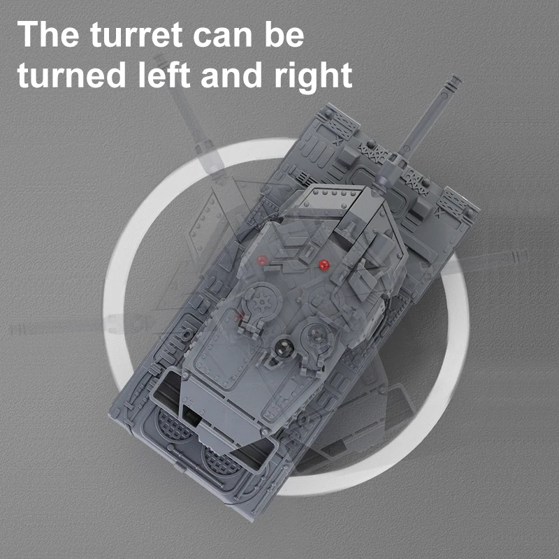THE LINK Mini jouet réservoir télécommande bataille militaire modèle de réservoir 170 degrés tourelle de Rotation avec système infrarougeBattle Tank Boy