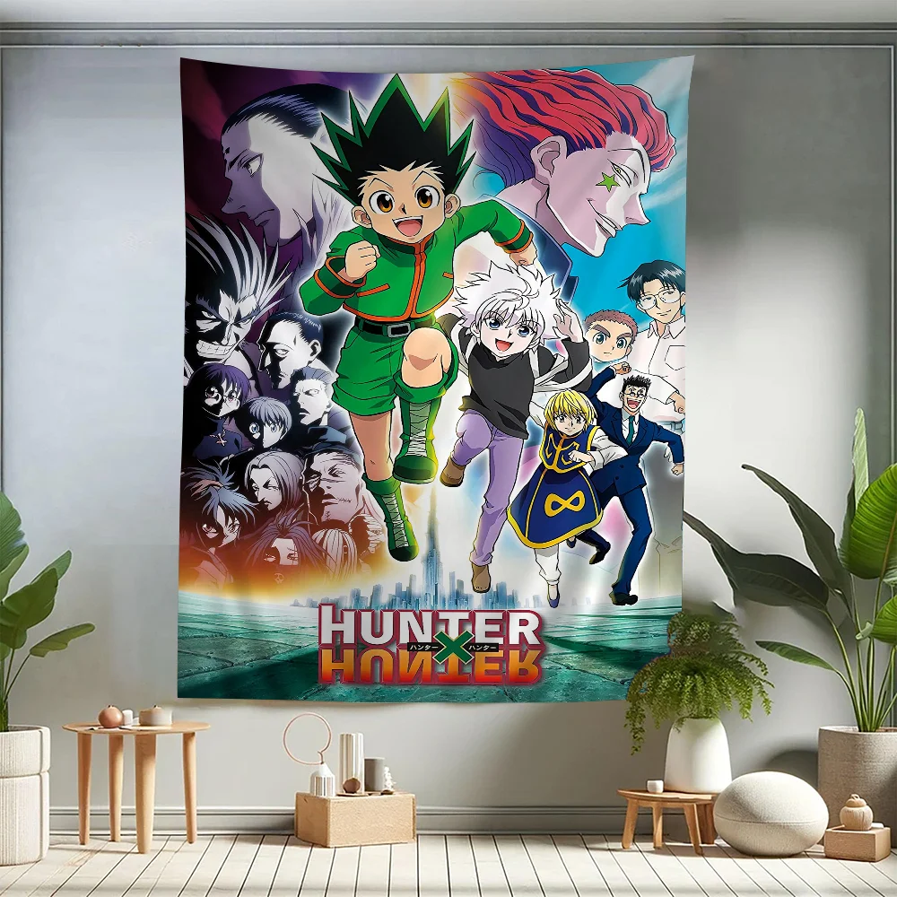 Hunter X Hunter Manga Anime Printed Large Wall Tapestry Cheap Wall Hanging Bohemian Wall Tapestries Mandala INS Home Decor