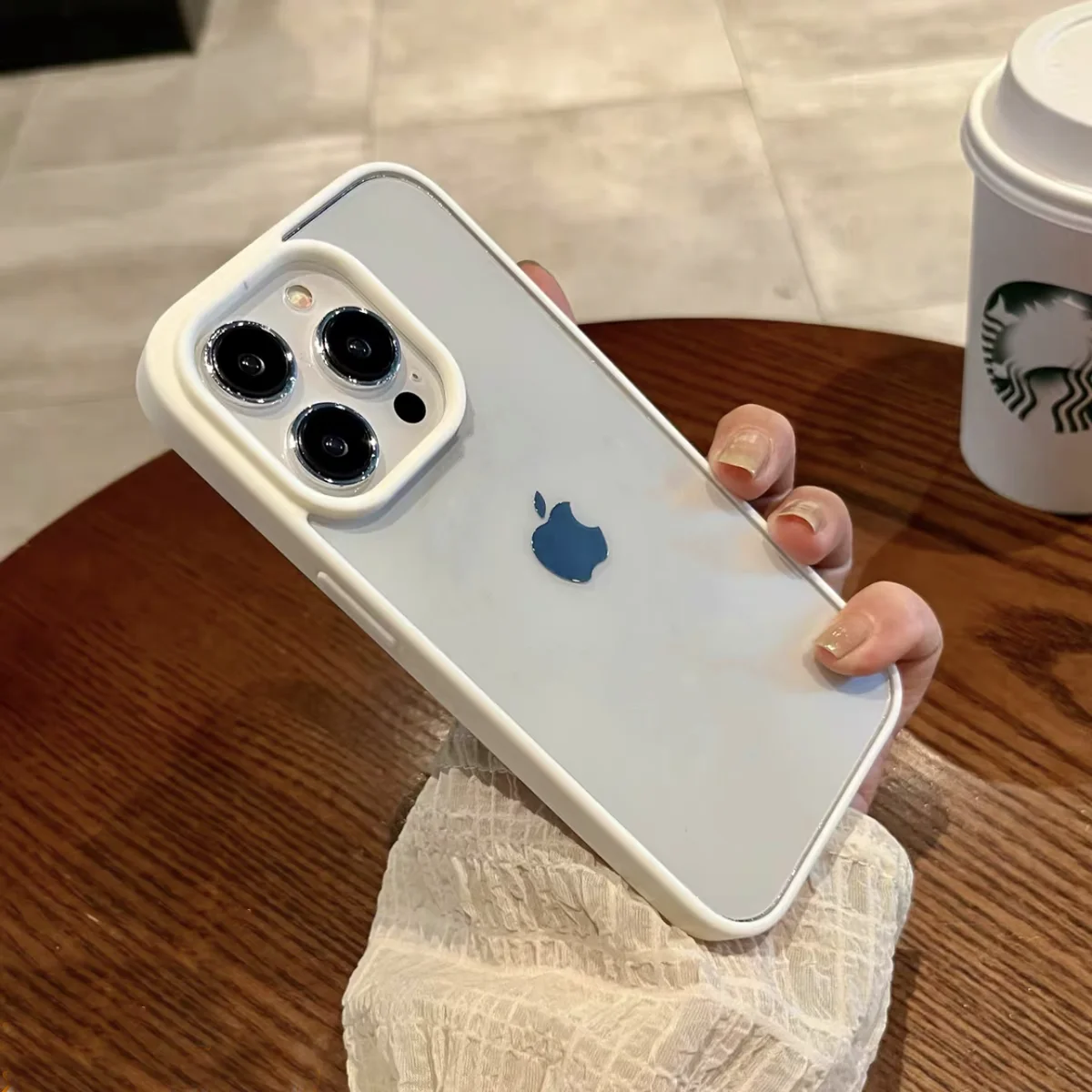 Big Hole Phone Case for diy Xr to 13pro 14pro Cover Xr Changed to 15pro Protective Clear Hard Case Soft Silicone Edge