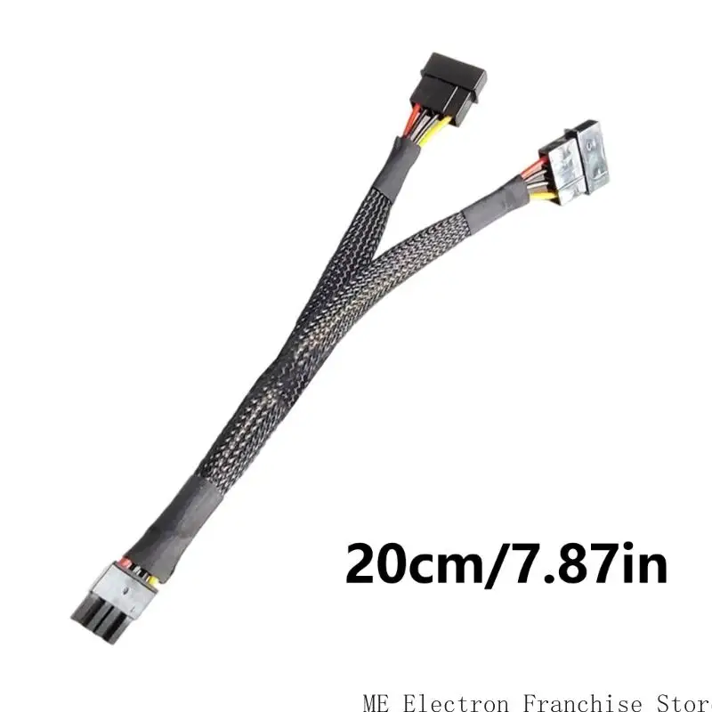 T5ea 8pin Double 4pin Servidores Conversores energia Adaptador proteção para sistemas gabinete disco rígido