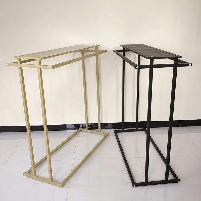 Floor-to-Ceiling Double Row Clothing Display Rack, Parallel Bar Island Garment Rack for Boutique Bedroom Mall