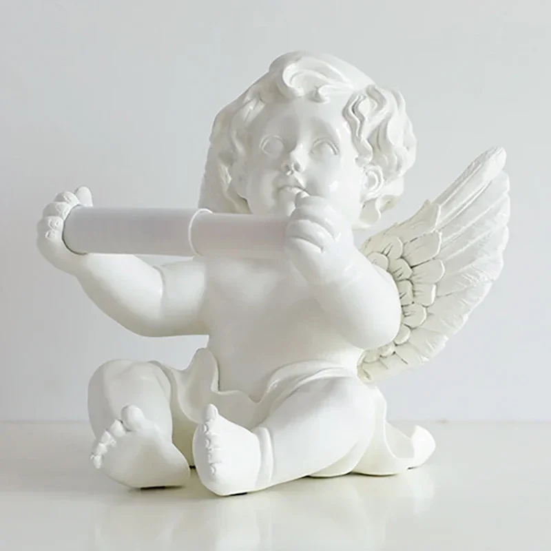 นั่ง Angel ผ้าขนหนูกระดาษสำหรับโต๊ะ,ห้องน้ำ,ห้องน้ำชั้นวางกระดาษกระดาษทิชชู่ม้วน Dispenser ที่ยึดกระดาษ