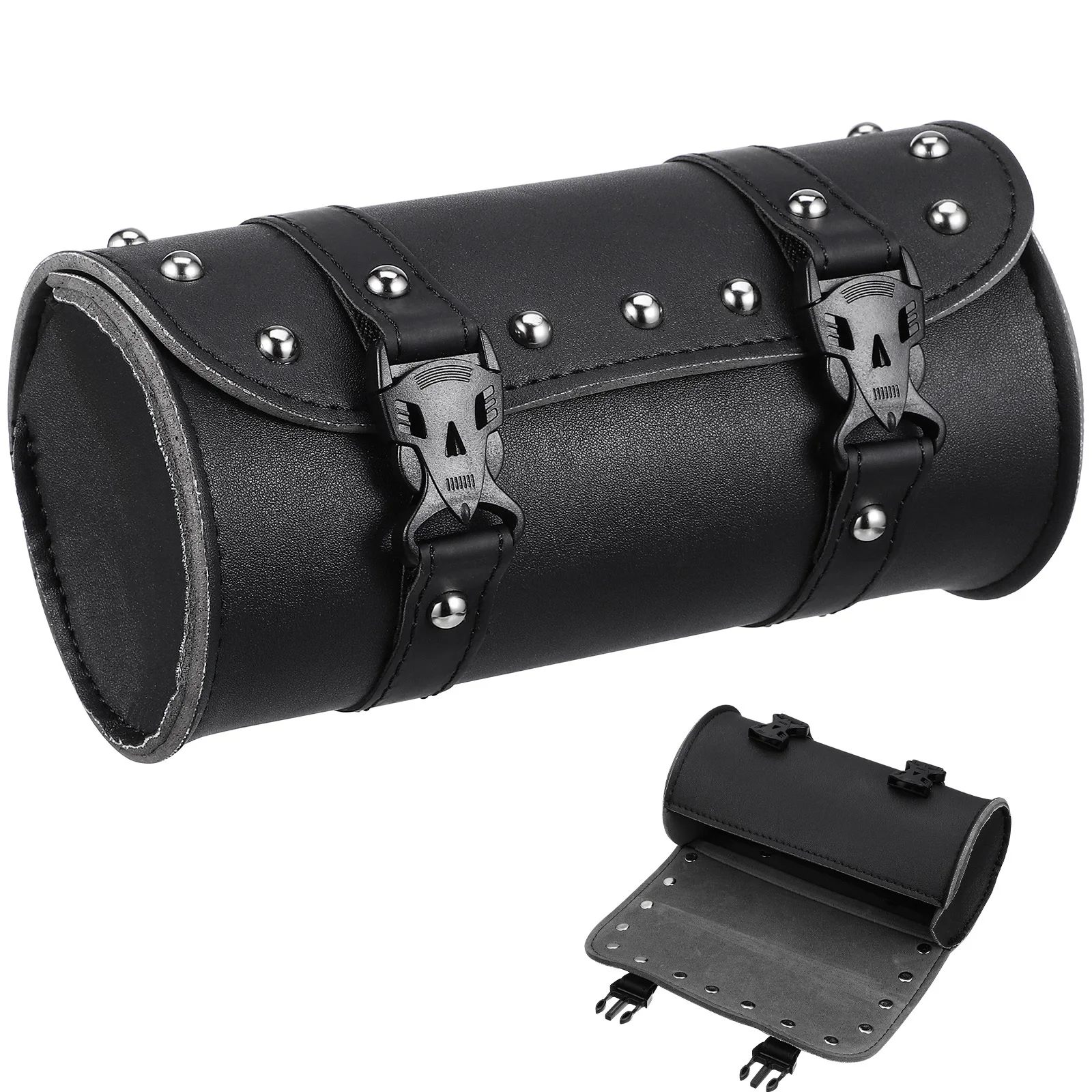 

Motorcycle Saddlebag Universal Black Waterproof Synthetic Tool Storage Bag Side Mount Straps for Electric Motorcycles