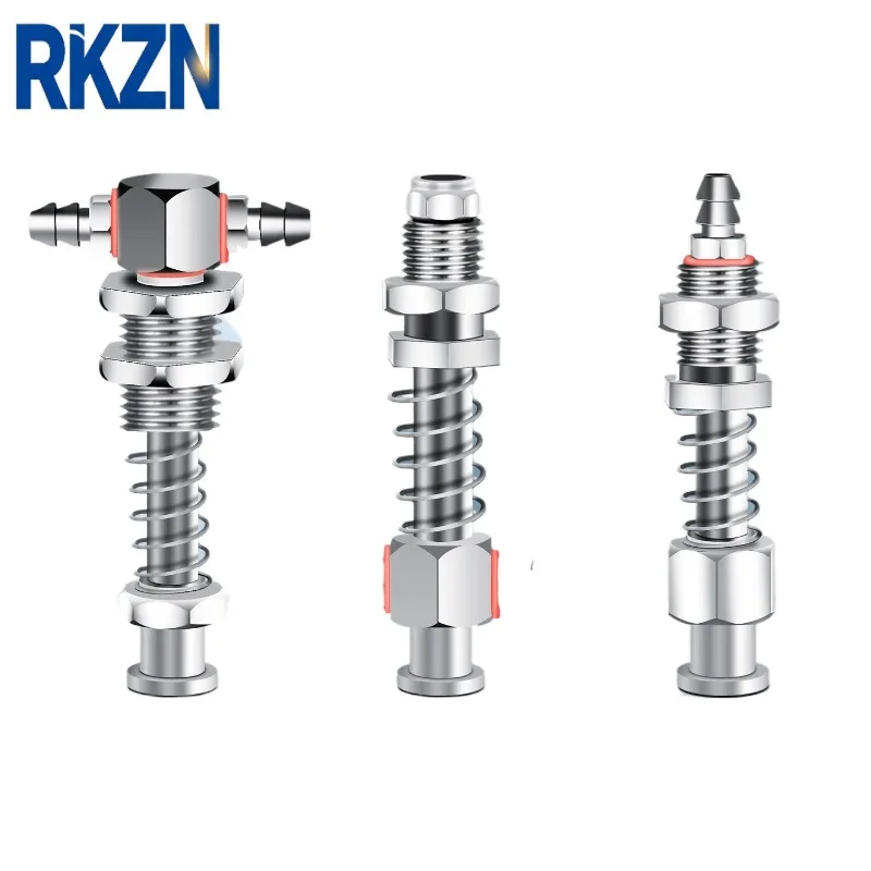 Large Head Side Air Intake M10 Vacuum Suction Cup Connector Manipulator Buffer Connecting Rod Injection Machine Parts