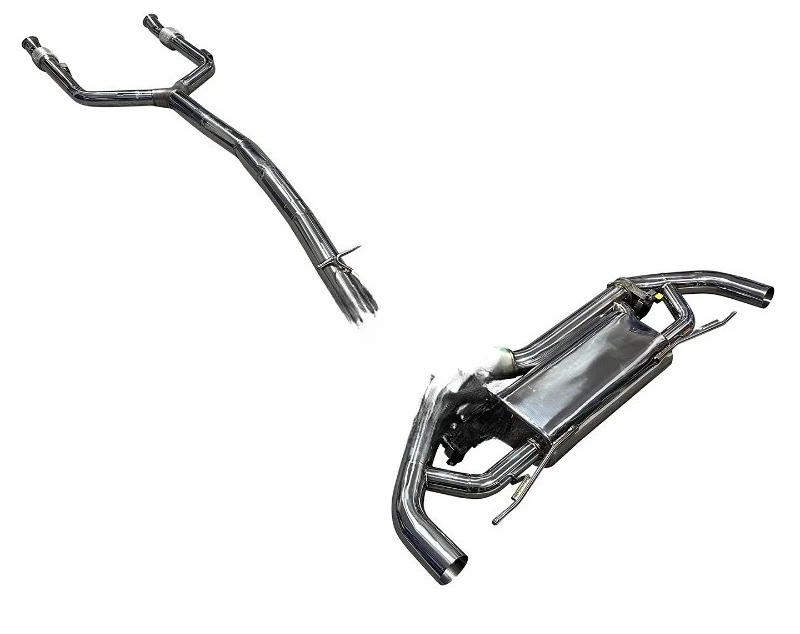 Sports Type Rear Exhaust System with Valve, Suitable Thick Stainless Steel Muffler, Directly Fixed with Bolts HCX