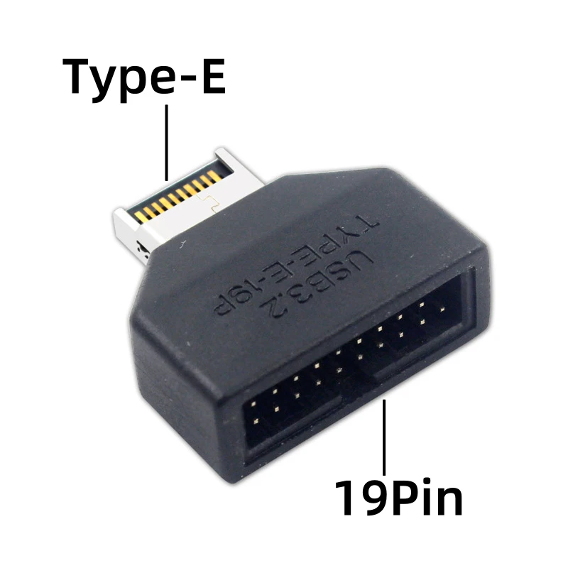 USB 3.0 Type-E Front Panel Adapter 19/20Pin Header Motherboard Converter 5Gbps Data Transfer Plug & Play for Desktop PC