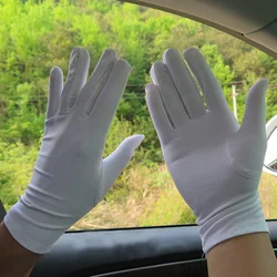 Slip-Proof Glove Celebration Ceremonial Etiquette Jewelry Gloves Nonslip Mittens Driving Gloves Spandex Cotton Surface