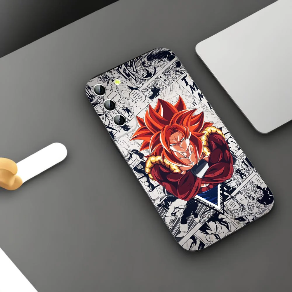 D-DragonS B-ballS GOKUS VEGETAS Phone Case For Samsung Galaxy A52 A12 A51 S21 Edge S22ULTRA S23 S20LITE Plus Ultra Black Cover