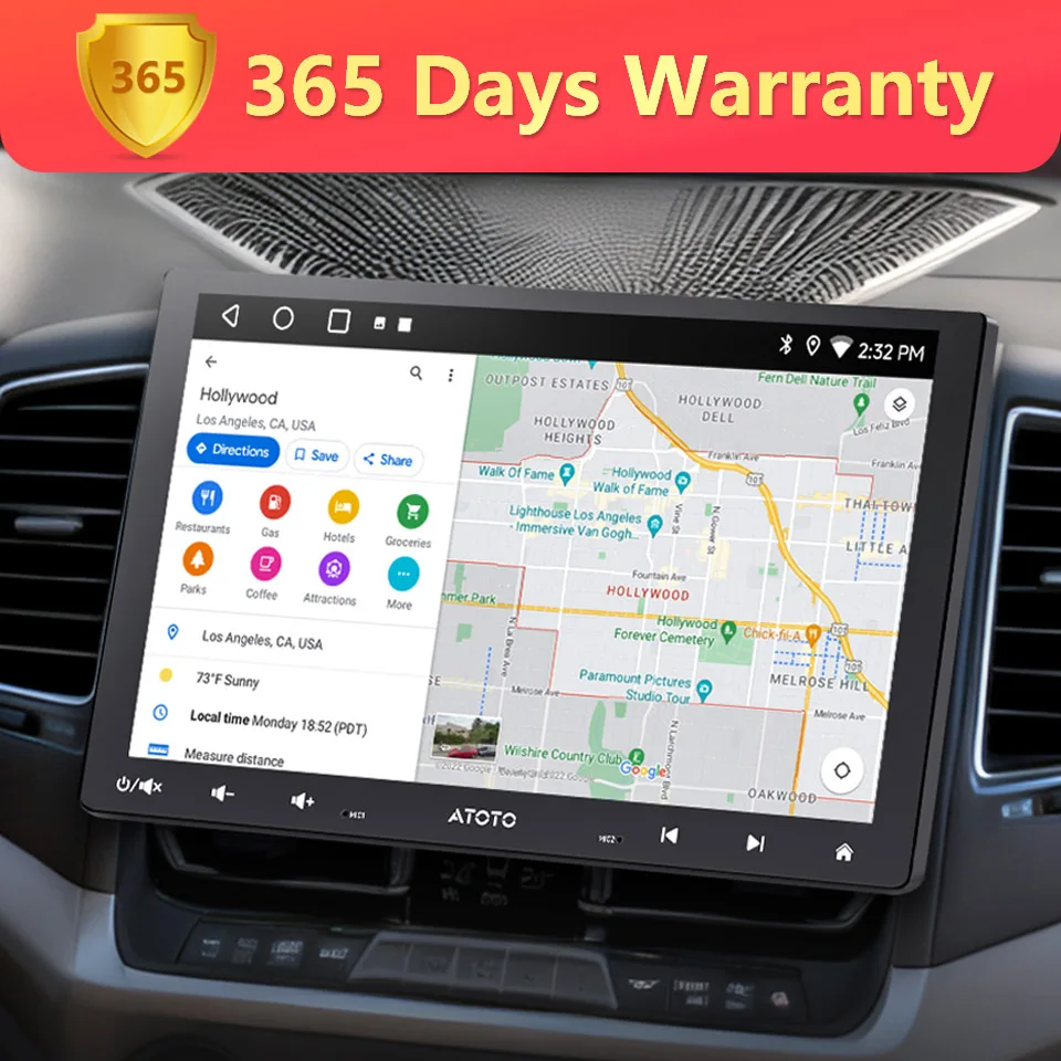 Androidカーラジオ 10インチ シングル1DIN Apple CarPlay Android Auto