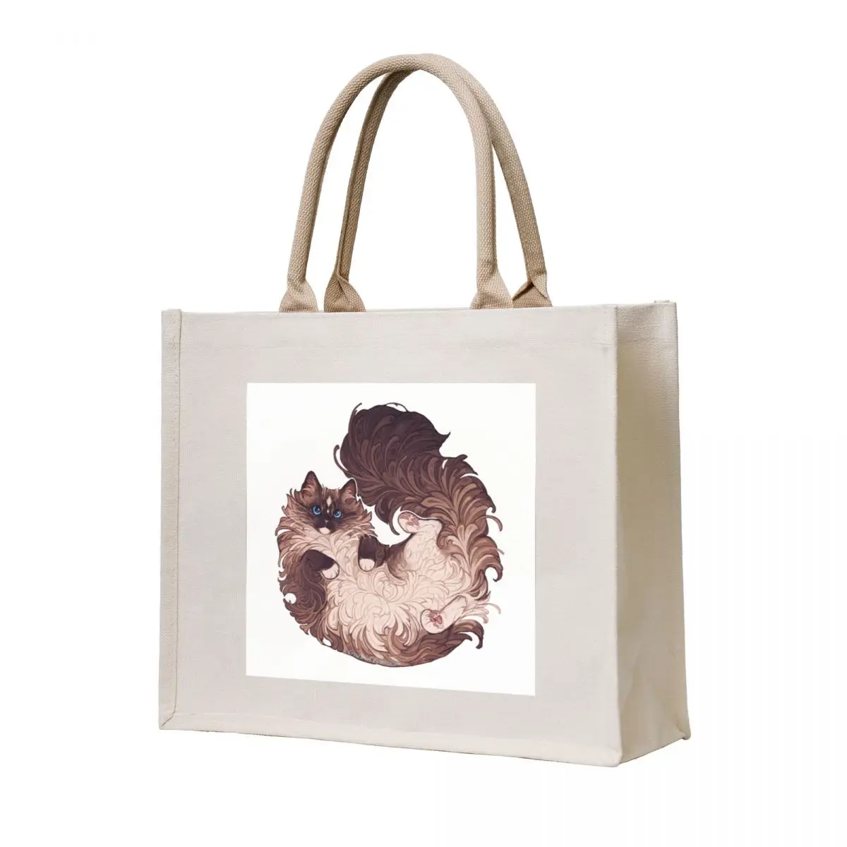 

Ragdoll cat Tote Bag shopping bag logo tote bags aesthetic bags luxury women Candy bags
