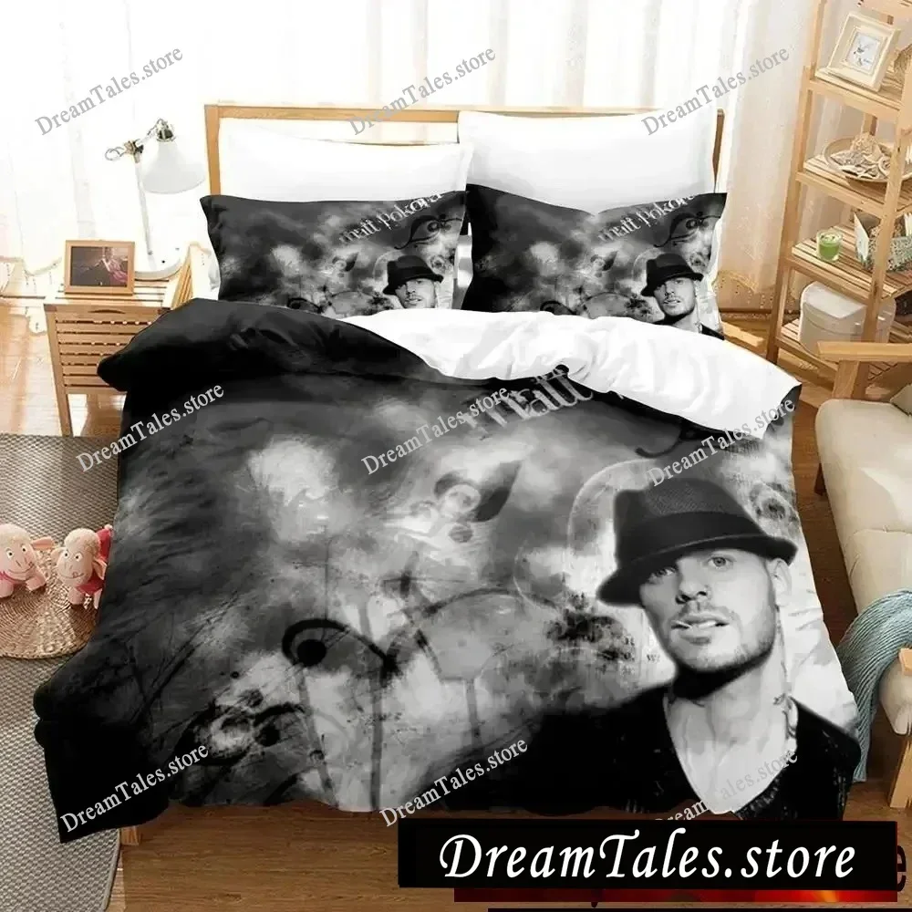 

Singer M. Pokora Bedding Set Duvet Cover Bed Set Quilt Cover Pillowcase Comforter King Queen Size Boys Adult Bedding Set369