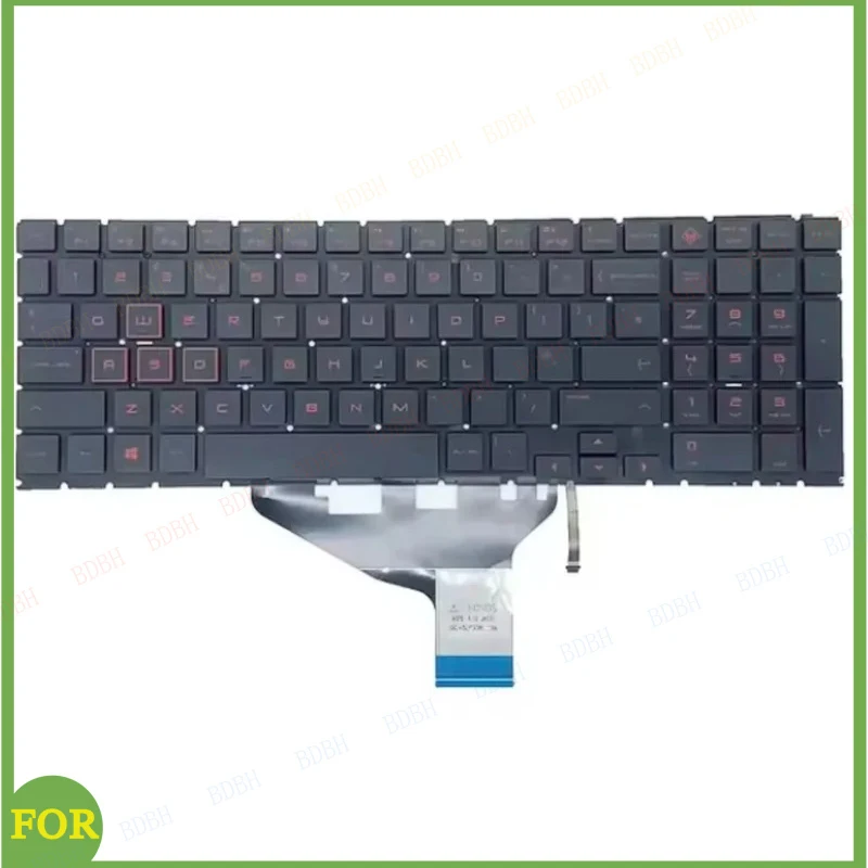 UK/RU  FR  Norway  Backlit Laptop Keyboard for HP 15-DH 15-DC Q211 C143 OMEN 15 DC DC0003la DC005TX DC0004TX 15-DH TPN-Q211