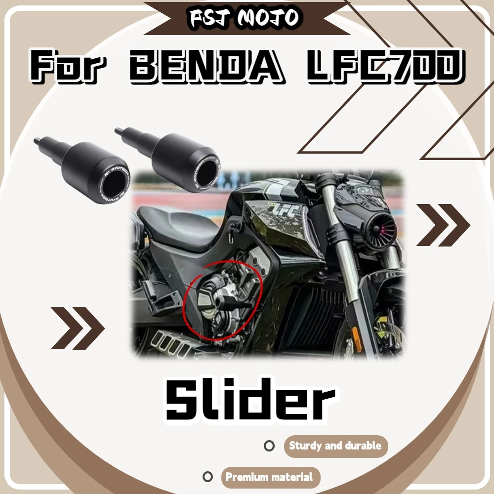For BENDA LFC700 Thickened EP Anti Crash Slider Buffer Collision Reduce Frame Damage During Low Speed Side Slip Riding Parts