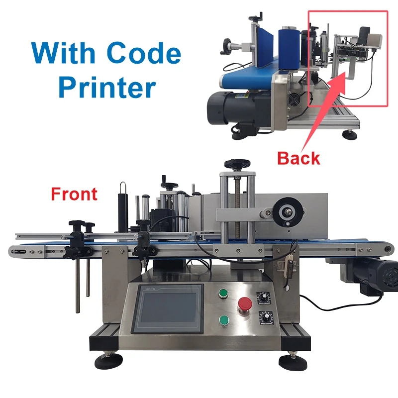 

Полностью автоматическая этикетировочная машина с сенсорным экраном, этикетировочная машина для круглых бутылок, устройство для наклеек на пластиковую бутылку, функция кодового принтера, опционально