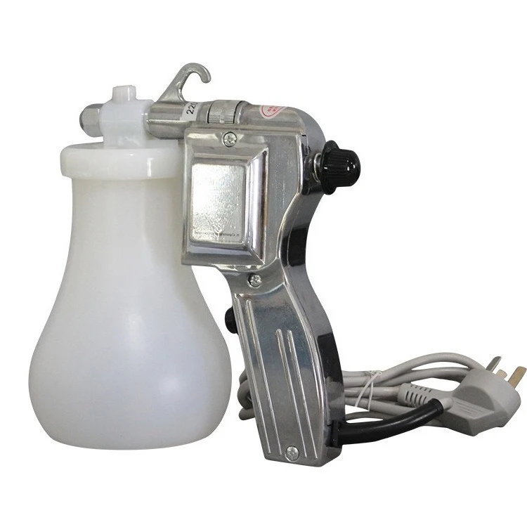 Clothing decontamination spray gun cleaning gun