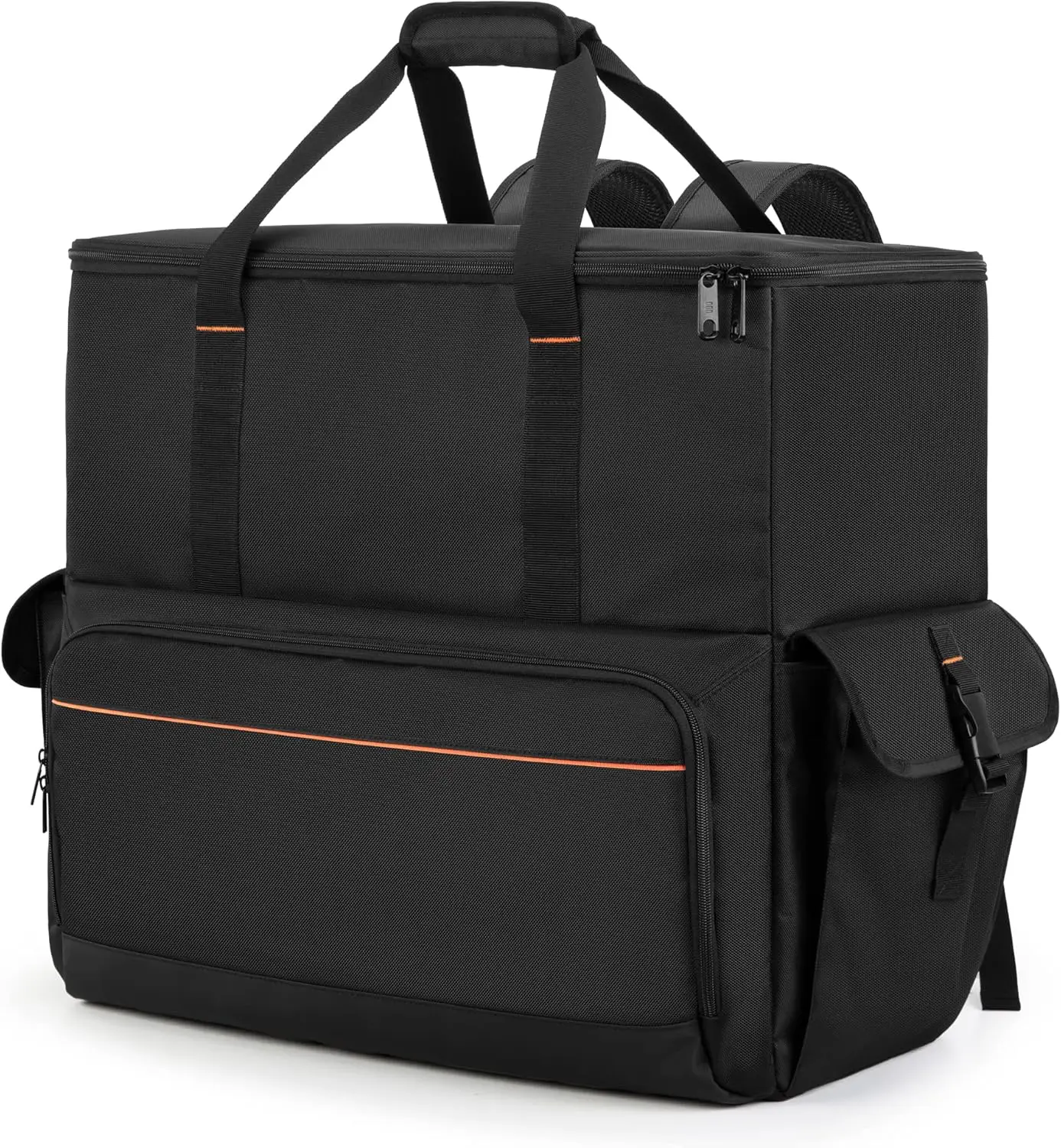 

Desktop Computer Tower Backpack for ATX/M-ATX Case, PC Carrying Bag with Keyboard Mouse Earphone Storage, Black