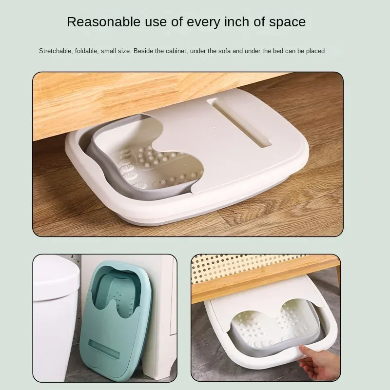 Foldable Home Foot Bathtub Foot Massage Foot Soaking Tub Portable Foot Bathtub Home Massage Health Insulation Foot Wash Basin