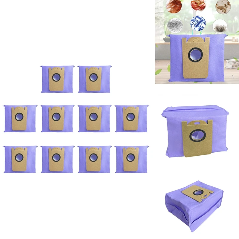 

8PCS Dust Bags For Eufy Robovac L35 Hybrid/L35 Hybrid+/ LR30 Hybrid/LR30 Hybrid+ Robot Vacuum Cleaner Bags