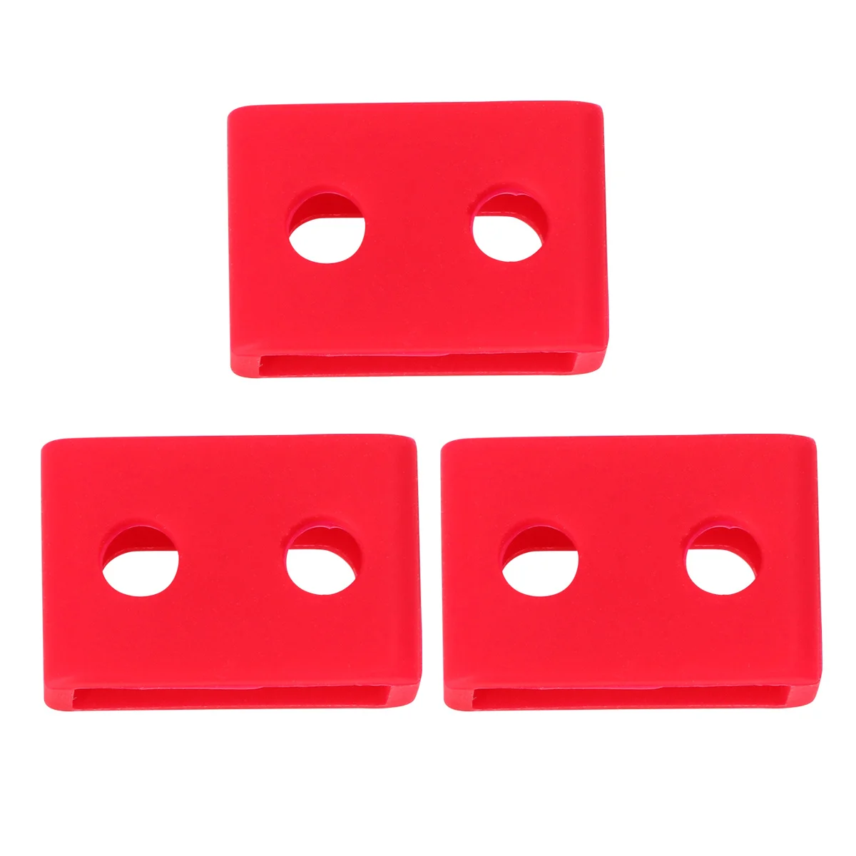 

3Pcs Silicone Replacement Watch Band Strap Watch Wristband Rings Watch Strap Fastener Rings Compatible for GA110 BA (Red 16MM