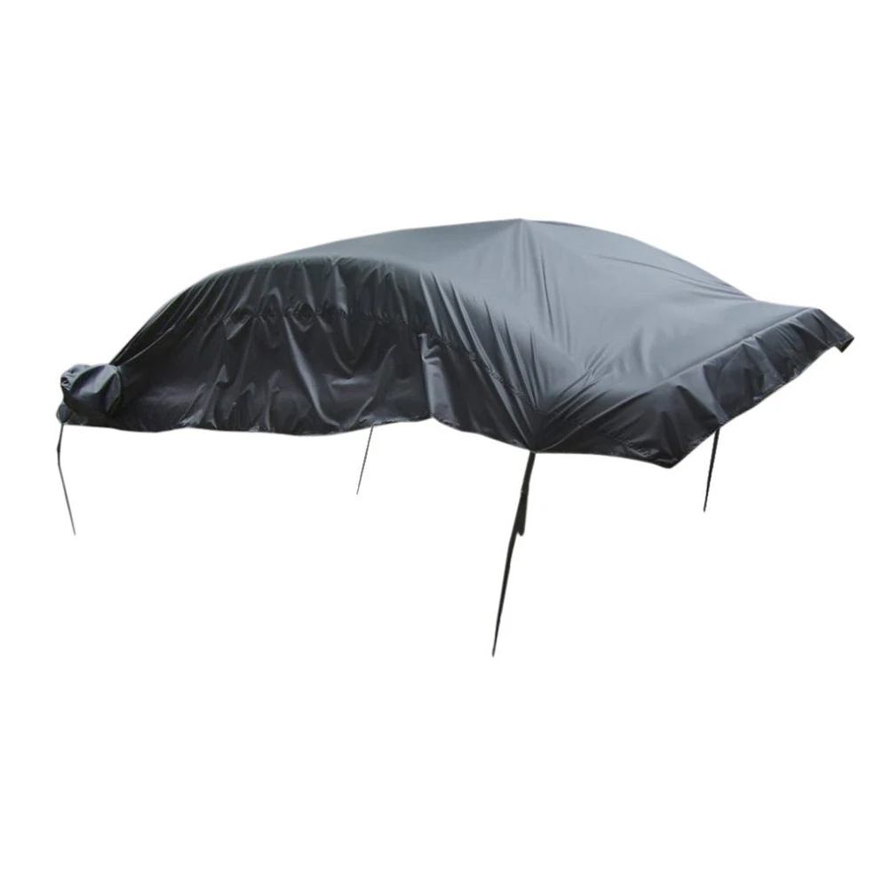 1pc Car Cover Outdoor Car Body Sun Shade Cover Shield  Rain Frost Dust Snow Resistant Protector Universal 335 x 150 x 50cm