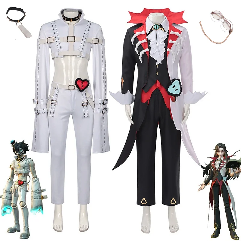 

Eggy Party Escape The Horror Night Cosplay Costume Full Set Liwen Raymond Outfits for Adult Kids Halloween Performance Costume