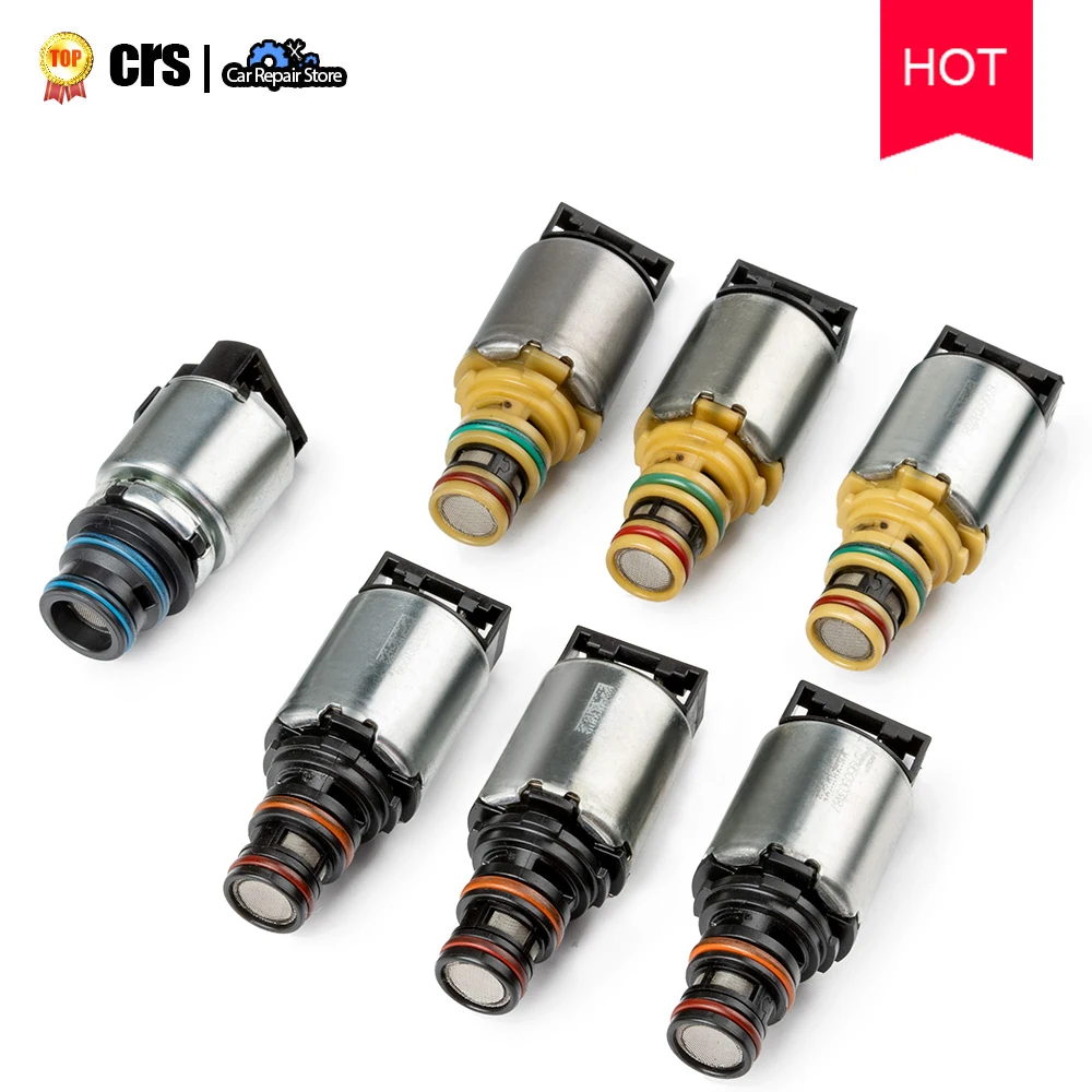 7 PCS Remanufactured Auto Transmission Solenoid Kit 6T45E 6T40E 6T30E  for Chevrolet For GMC For Buick Transmission Part