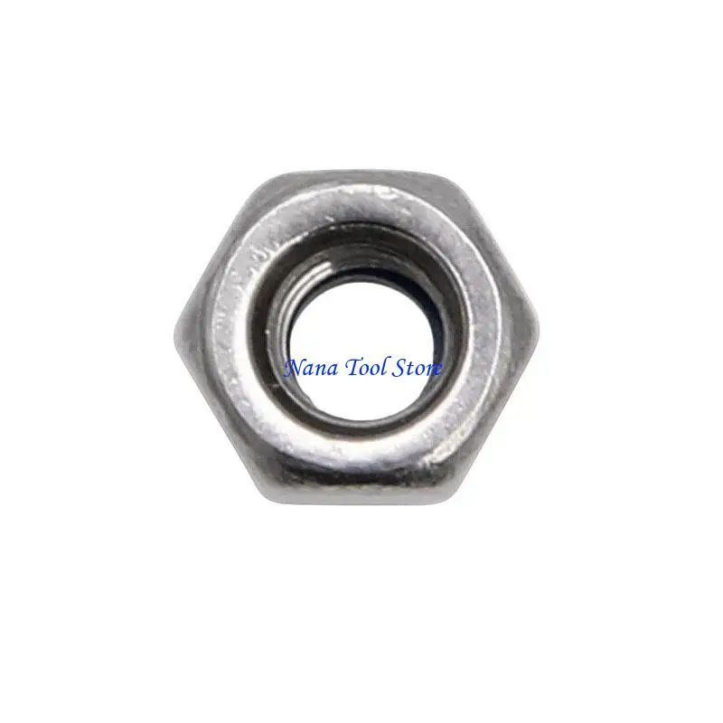 31GJ 100 Pcs/Set Stainless Steel Screw Lock Nylon Nut Insert Locking 3mm