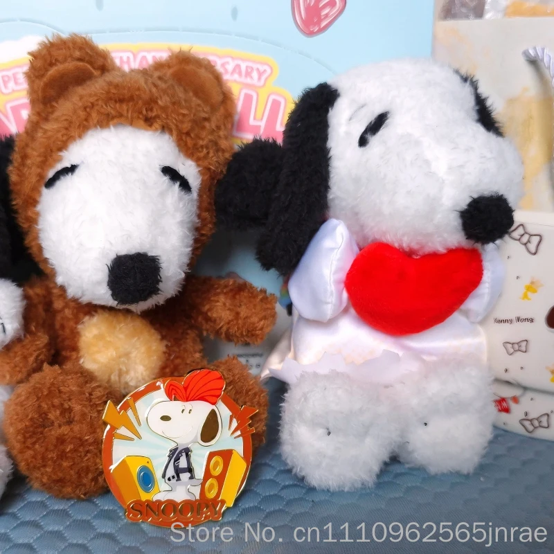 New In Stock Snoopy 75th Anniversary Blind Box Plush Doll Collectible Art Series Desktop Decor  Adroble Gift For Fans