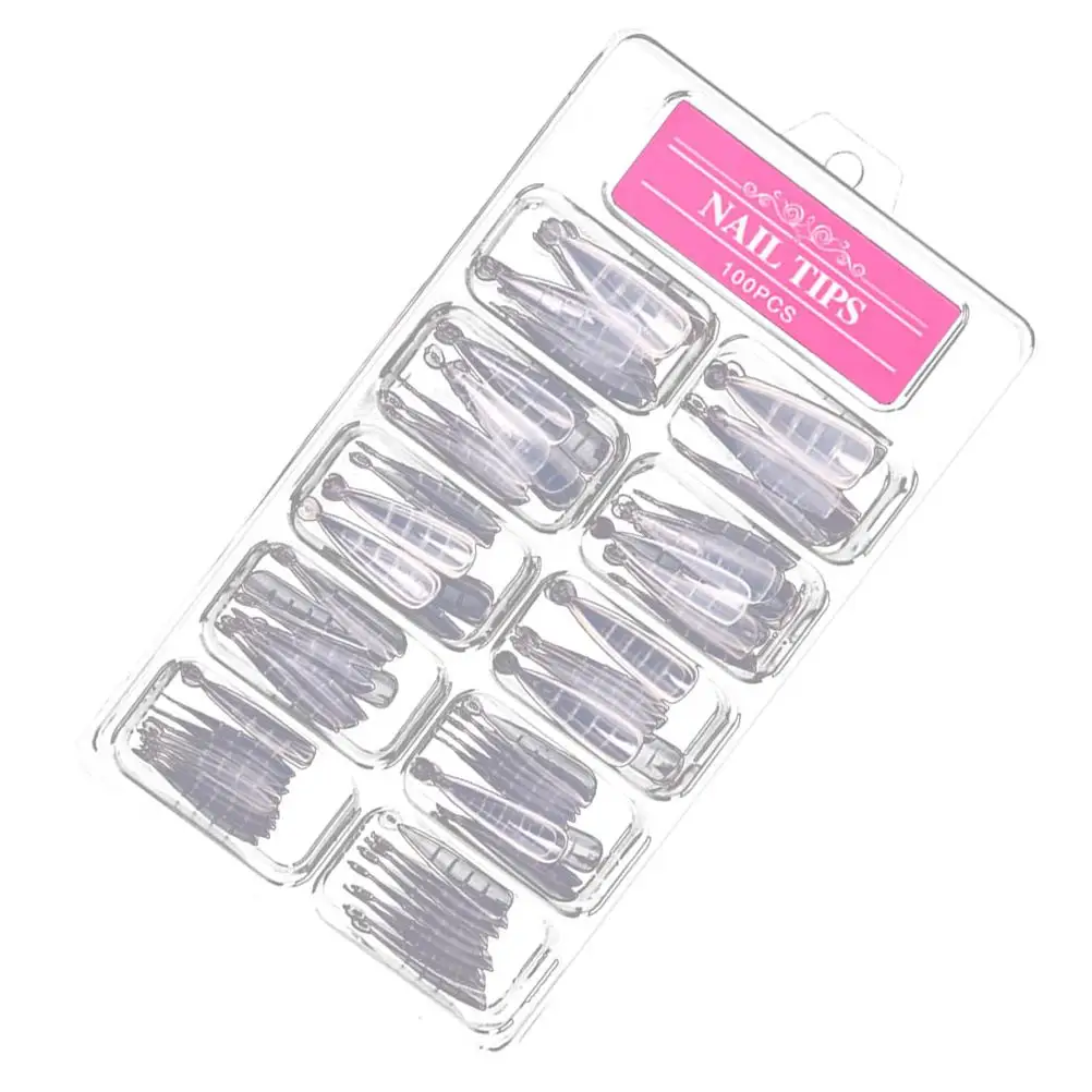 

100 Pcs Nail High Quality Durable Plastic Plates Easy to Use Unique Design Manicure Accessory Nail Supplies