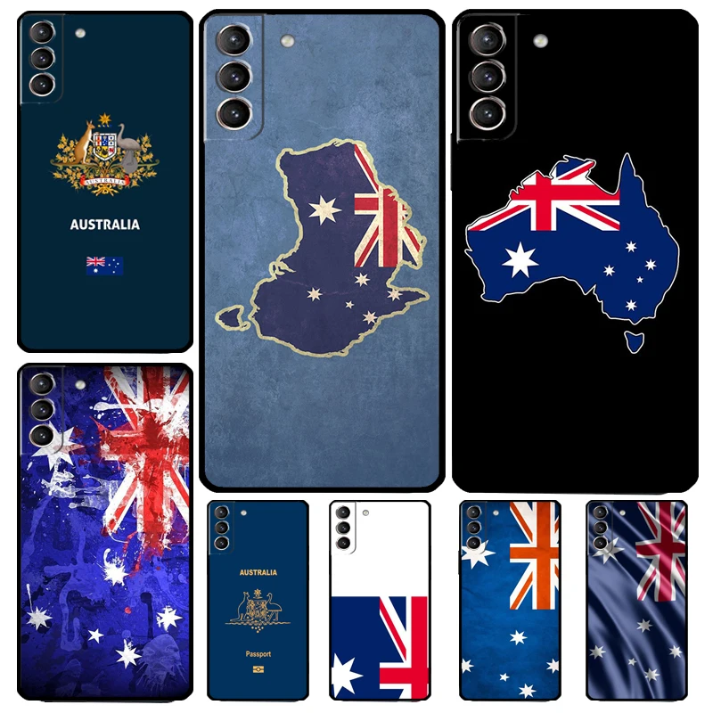 Australia Flag Cover For Samsung Galaxy S22 S23 Ultra Note 20 10 Plus S9 S10 S20 S21 S23 FE Phone Case