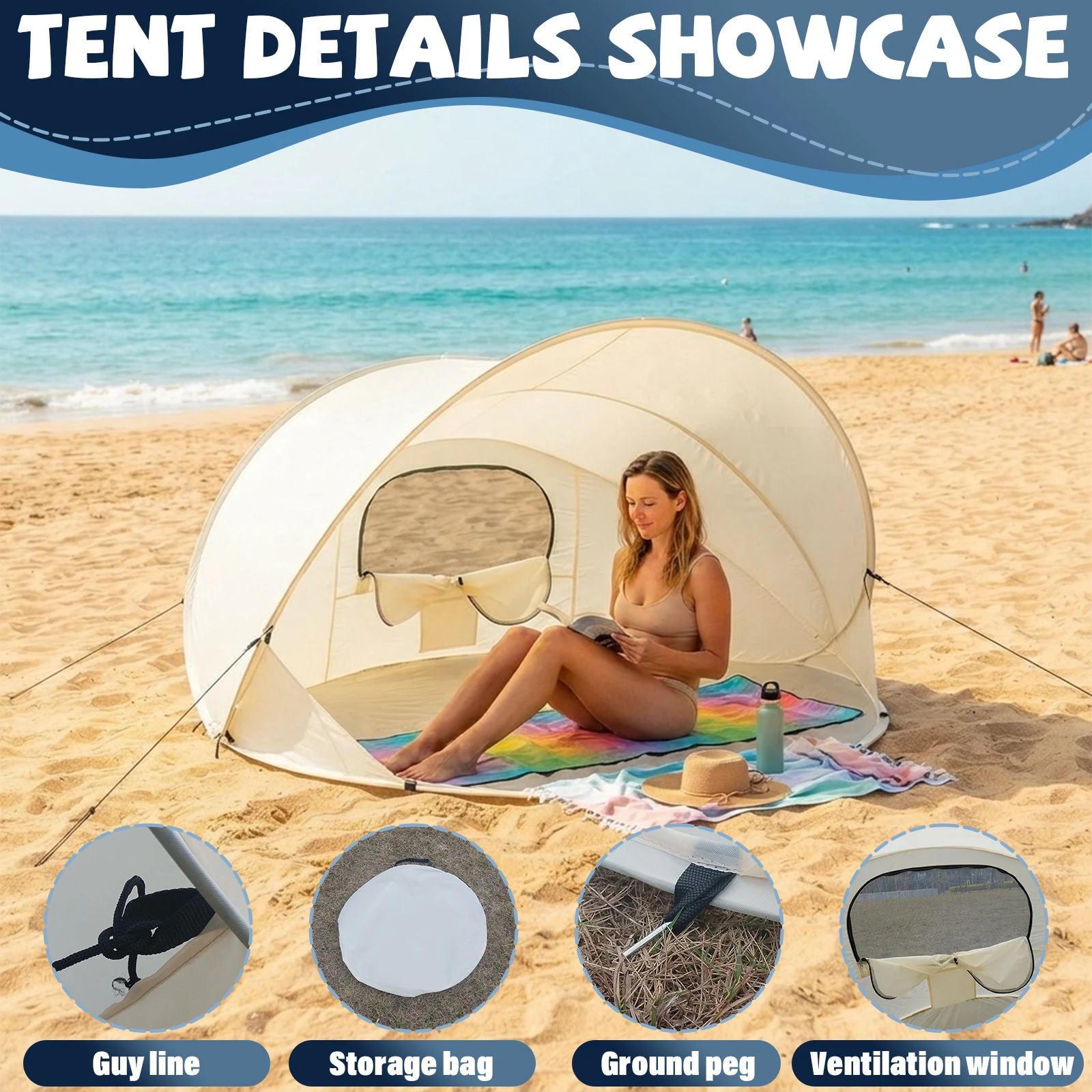 Portable Pop-Up Beach Canopy T - огляд і ціна Gazebo Pop Up