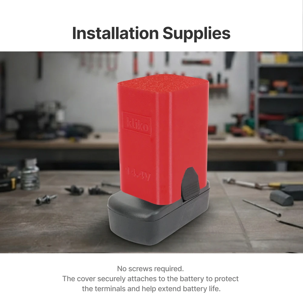 Power Tool Battery Protective Cover Compatible with Snap-on 14.4V Battery