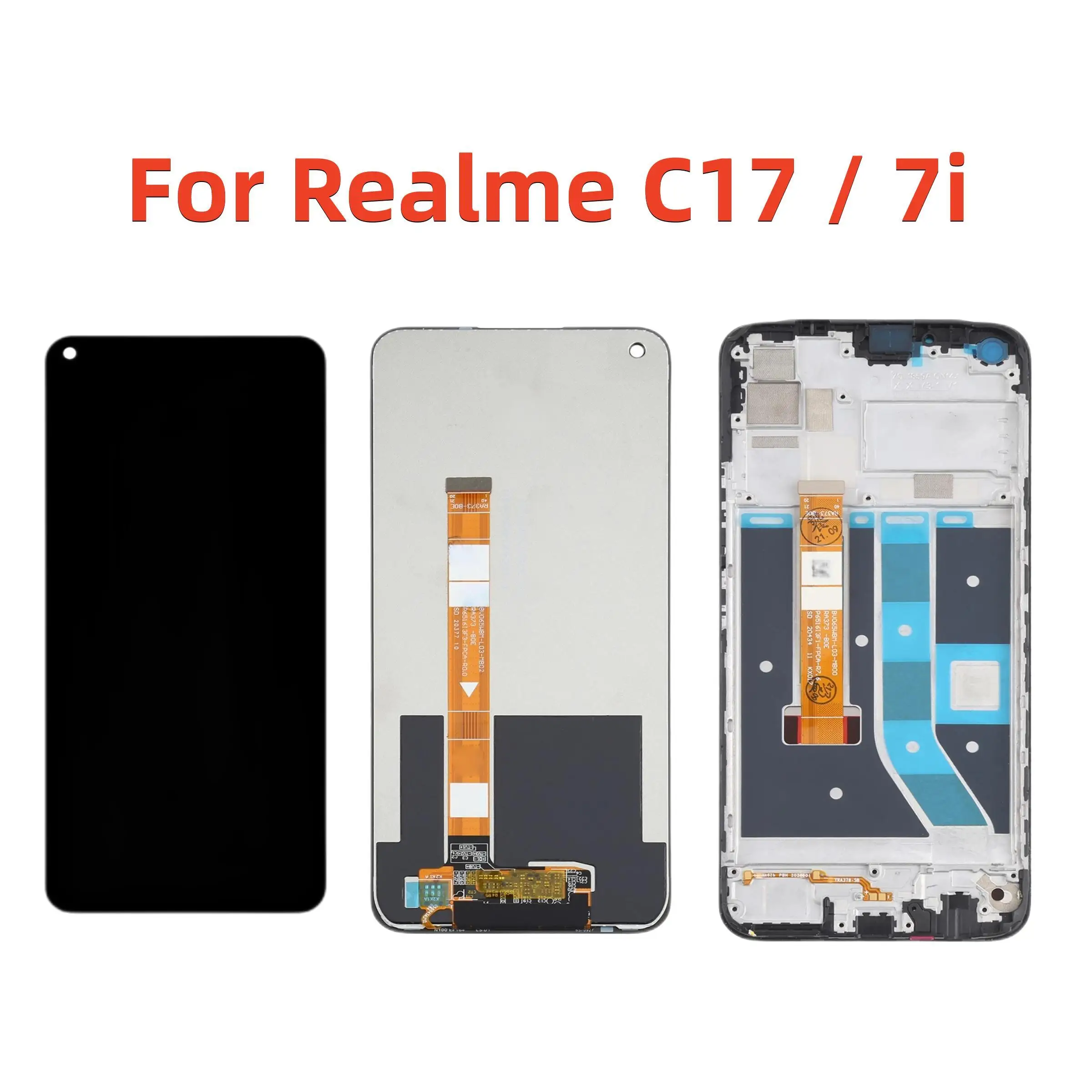 

Original 6.5" For Realme C17 RMX2101 LCD Display Touch Screen Replacement Digitizer Assembly For Realme 7i 2020 RMX2103 LCD