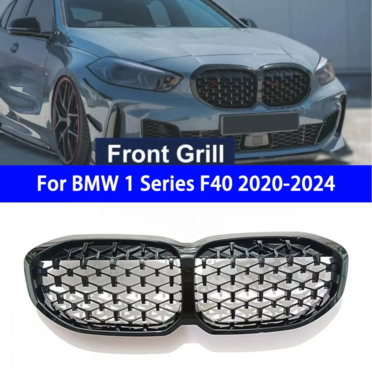 

Suitable for BMW 1 Series F40 2020-2024 Models with Starry Sky and Meteor Grille, Replacing The Original Car in Full Black