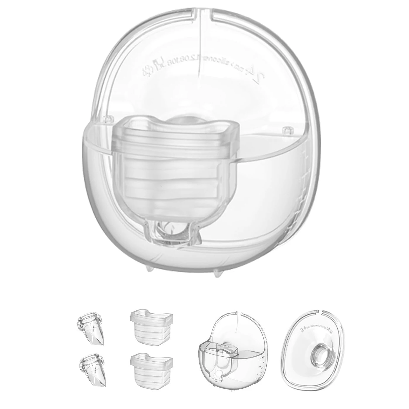 Wearable Breast Pump Accessories, Replacement Pump Parts Milk Collector Cup Compatible with MOMMED S18 S21