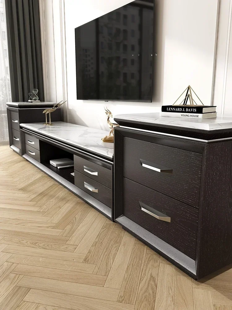 

Practical Practical White Marble Combination Modern Villa Living Room High-end Tea Machine Decoration