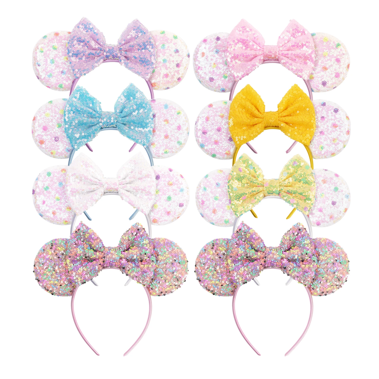 Maus-Stirnband mit Cartoon-Ohren und Pailletten-Schleifen für Frauen und Mädchen, Party-Cosplay-Haaraccessoires, Spielzeug und Geschenk für Kinder und Erwachsene – Detail 7