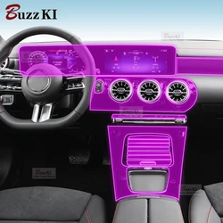 For Mercedes Benz Class-A W177 2024 Car Interior Film Dashboard piano board Shift center console Anti-scratch TPU Film