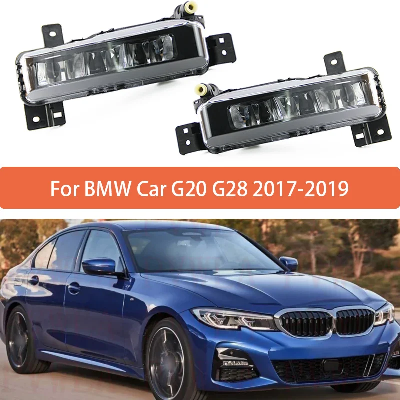 

2pcs/Pair Front LED Fog Lamp FOR BMW Car G20 G28 2017-2019 Foglight Fcatory Auto Accessory 63177433787 63177433788