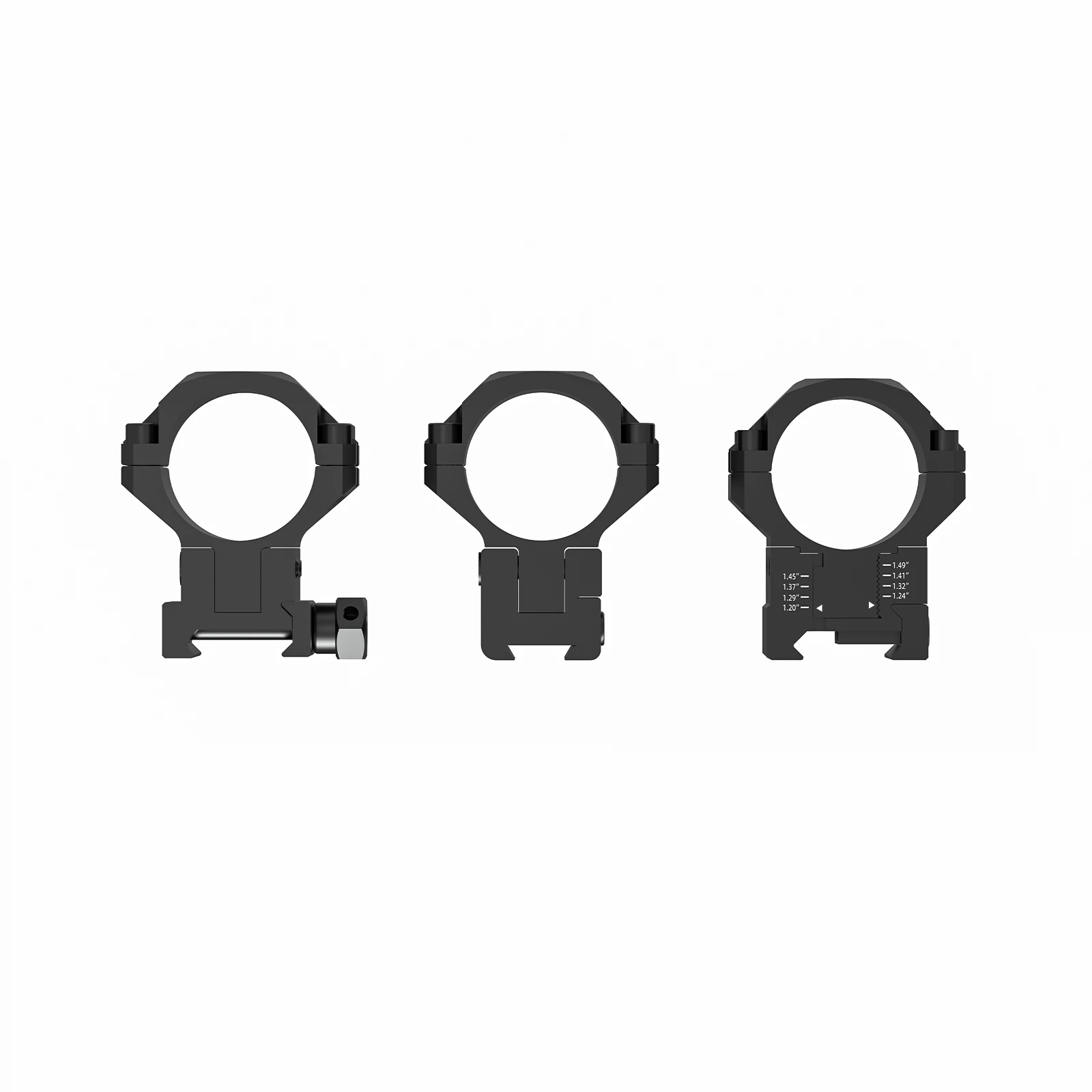 스피나 옵틱스 30mm 피카티니/도브테일 높이 및 각도 조절 가능 스코프 링 사냥 액세서리 썸네일 4