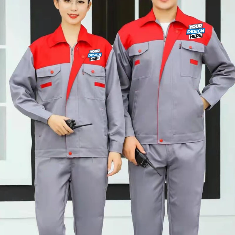 pogrubione kombinezony z długimi rękawami naprawa samochodów usługi inżynieryjne ubezpieczenie pracy garnitury warsztatowe konserwacja narzędzia topy