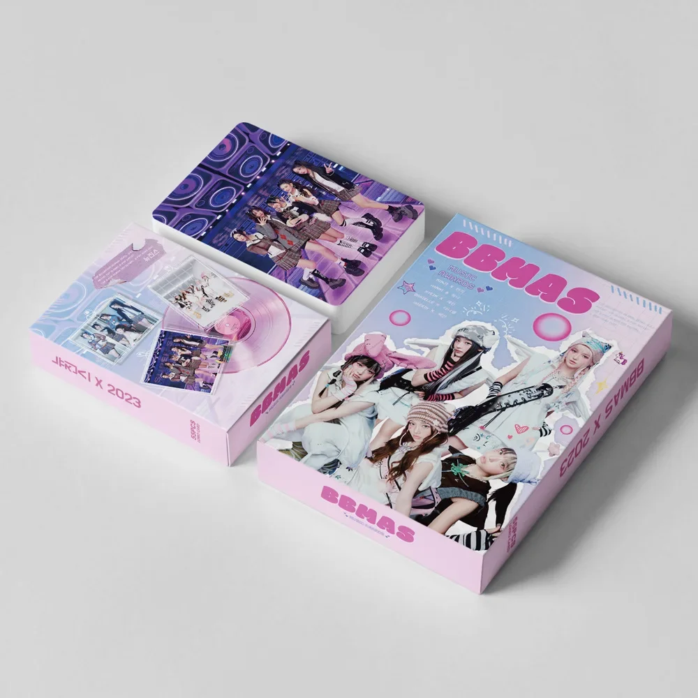 55 sztuk/zestaw Idol Girl Group Nowy Album Króliczki Klub HD Drukowane Karty Zdjęciowe MINJI Hanni DanieIIe Hyein Haerin Lomo Karty Prezenty dla Fanów