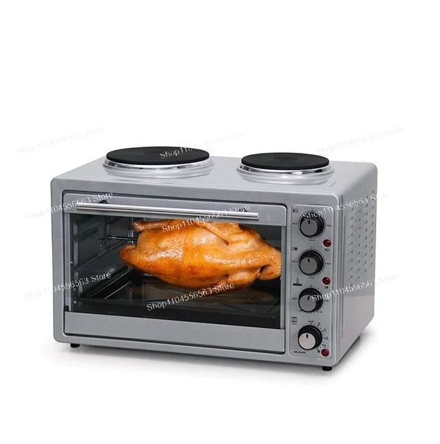 Forno elettrico portatile per elettrodomestici da cucina da 45 litri con due piastre riscaldanti