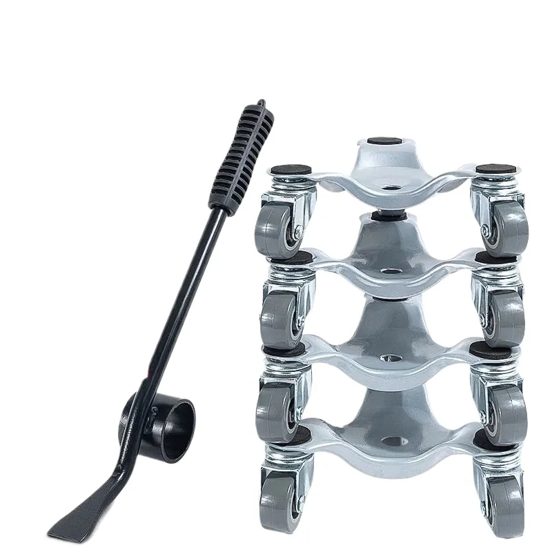 

Heavy Duty Furniture Lifter Transport Tool Furniture Mover set 4 Move Roller 1 Wheel Bar for Lifting Moving Furniture Helper
