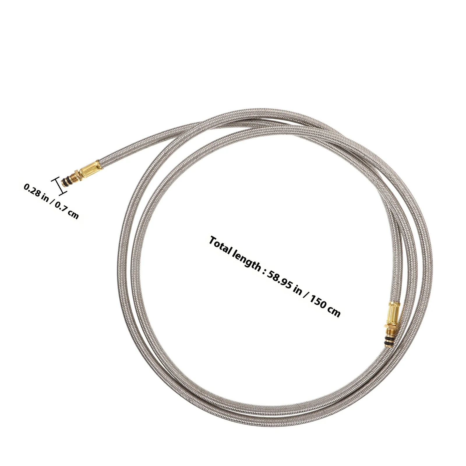 ガスシリンダー接続チューブステンレス鋼耐性屋外ガスタンク延長ホースキャンプストーブ用