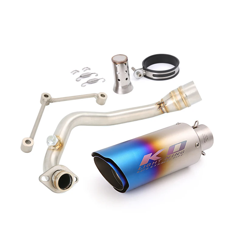 Voor Yamaha Zuma 125 BWS 125 2002-2017 Motorcycle Slip Op Uitlaatsysteem Uitlaat Mid Link Pijp Rvs Escape DB Killer