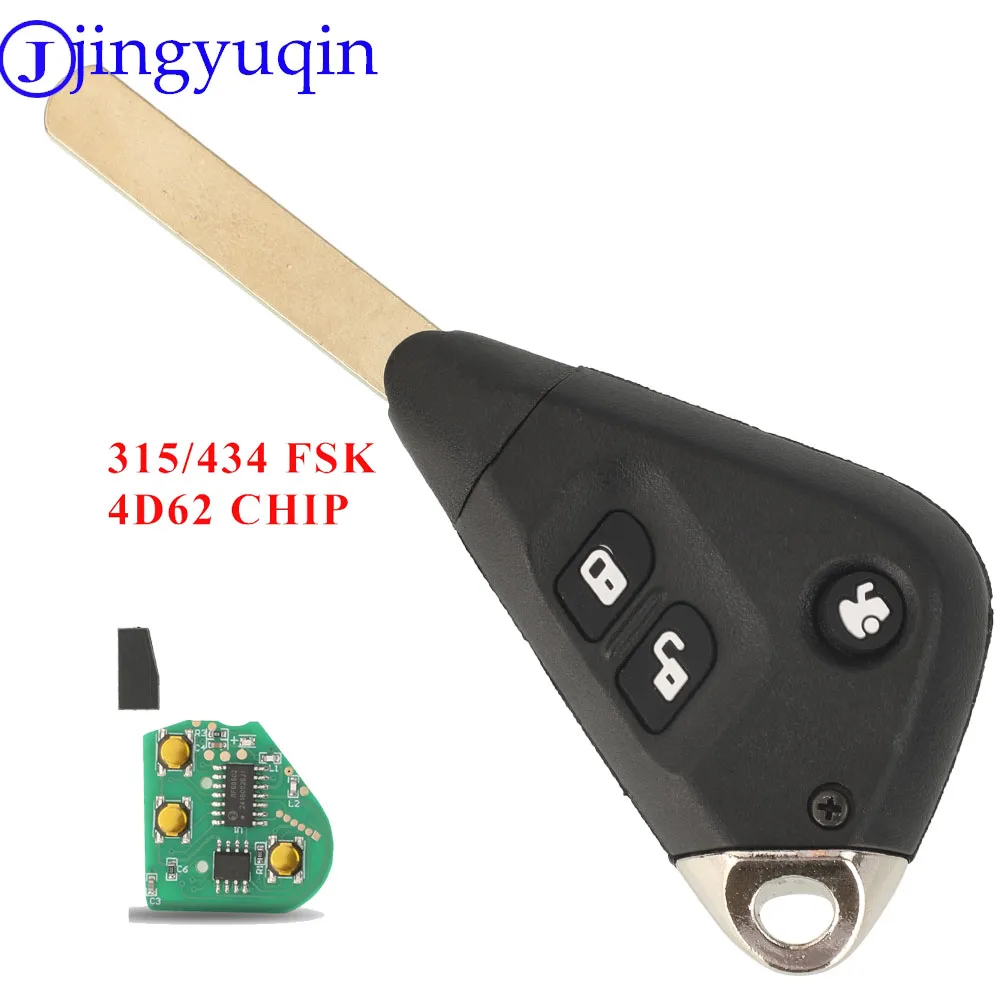 jingyuqin Remote Car Key For Subaru Liberty Impreza Forester Outback B13 2005-2009 FSK 315/433MHz With 4D62Chip
