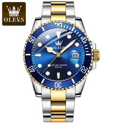 OLEVS 5885 Genuine Men's Watches Classics Date Waterproof Stainles Steel Wristwatch Business Watch for Men Relogio Masculino5885