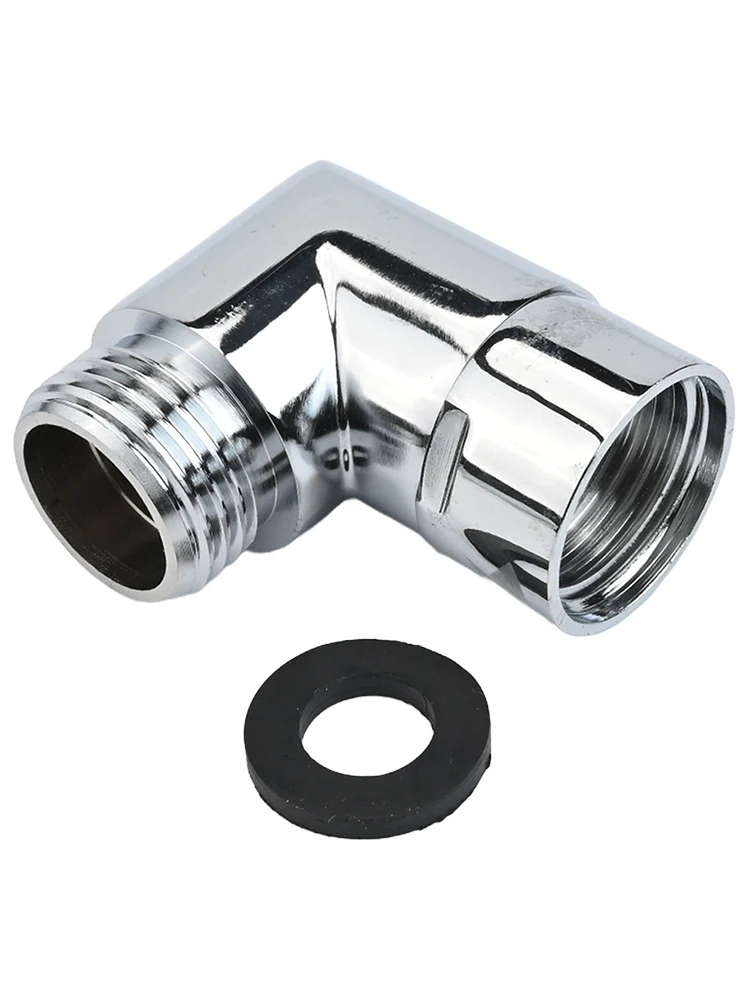 90 Degree Plumbing Fitting Adjustable Direction Connector 1 2-Inch IPS Compatibility Versatile Shower Adapter Built-In Washers